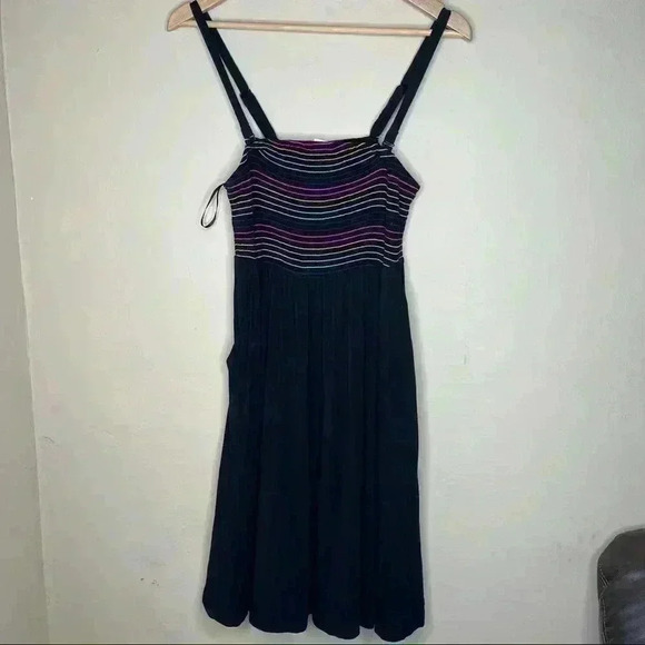 Torrid SUPER SOFT RAINBOW STRIPE STRAPLESS DRESS - Picture 1 of 6